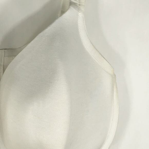 Cacique 44F Bra White Full‎ Coverage Underwire Support Plus Size Lane Bryant 48 - Picture 3 of 9